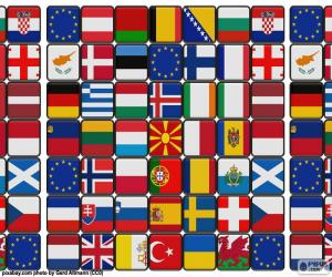 пазл Флаги Европы